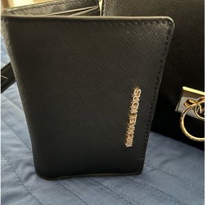 Black MK leather wallet